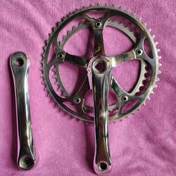 Vintage Sugino GLP Double Crankset Square Taper