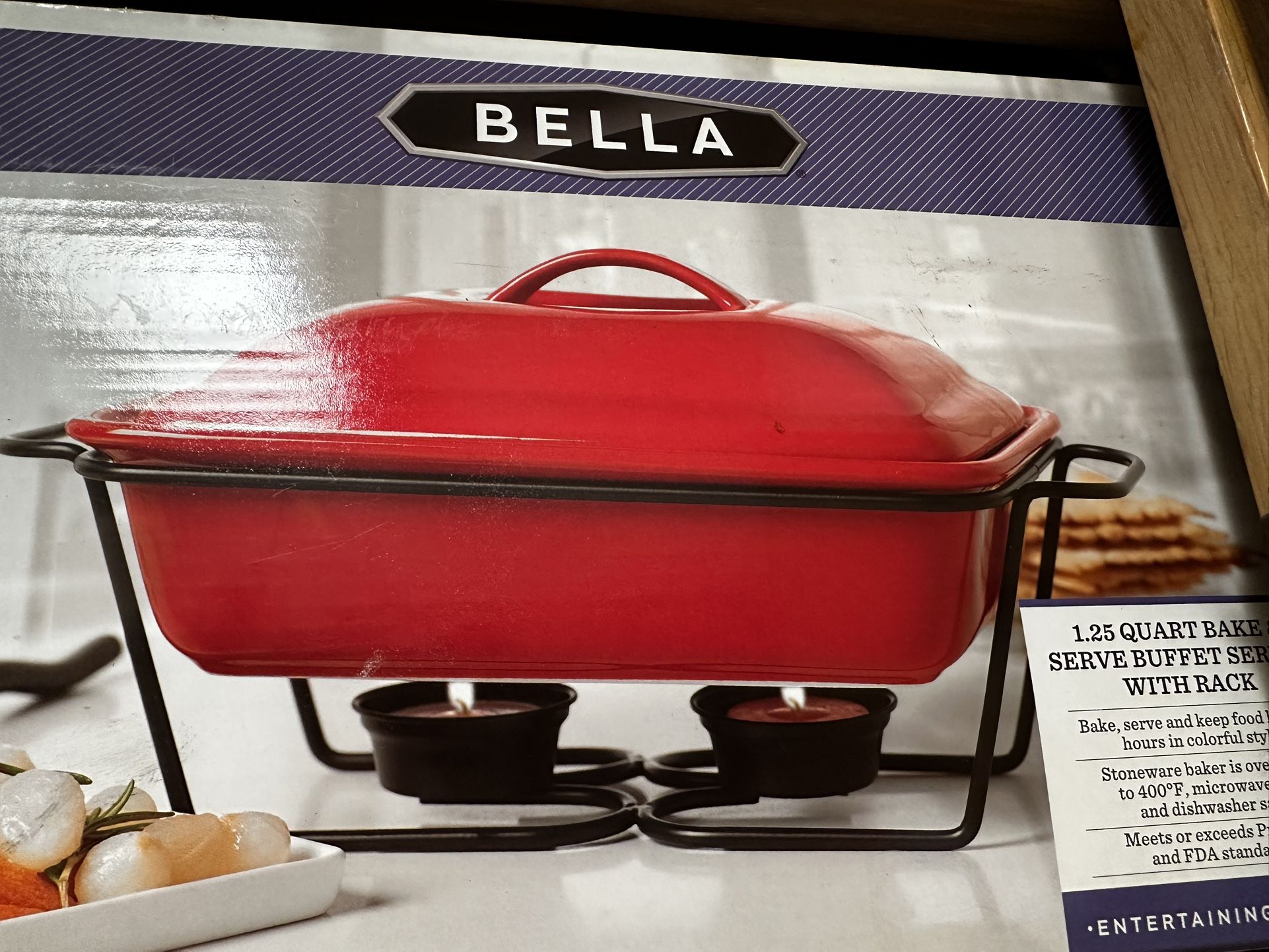 Bella 1.25 Bake And Serve Buffet With Rack