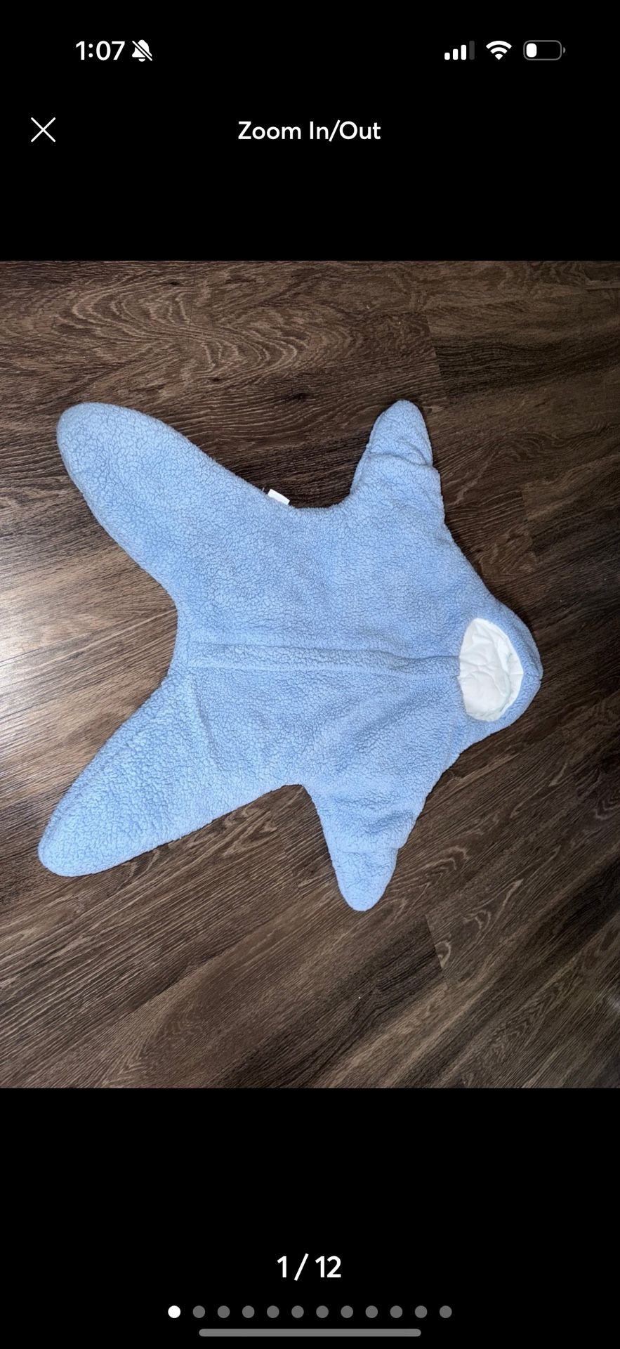 Starfish Lamb Velvet Sleeping Bag Comfortable Newborn Baby Outing Winter Quilt