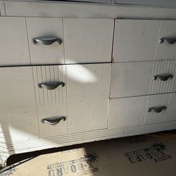 White Dresser With Mirror  