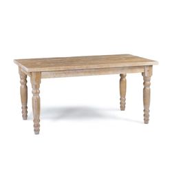 Extendable Hardwood Dinner Table With Built-in Cutting Board 