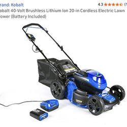 Kobalt 40-Volt Max 20” Brushless Motor Lawn Mower