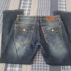 Men's Rock Revival Jeans Size 34x31 Straight $65 Pickup In Oakdale 