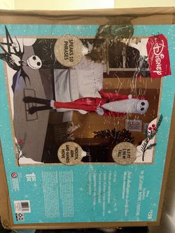 JACK SKELLINGTON  ANIMATRONIC AS SANTA (NEW IN BOX)