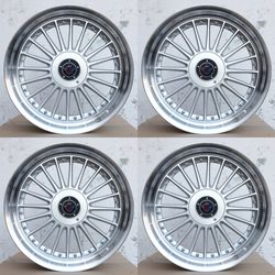 New 19 Inch Alpina Classic Style Wheels 19x9/10 +20/+25 5x112 & 5x120 Silver Rims Set of 4