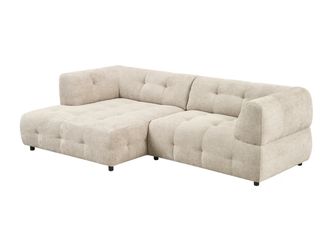 Mina 2-Piece Chaise Sectional 96" Woven Fabric with Subtle Texture