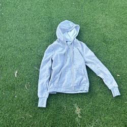 Bebe Sport Zip-Up Hoodie (XL) – Gray Fleece