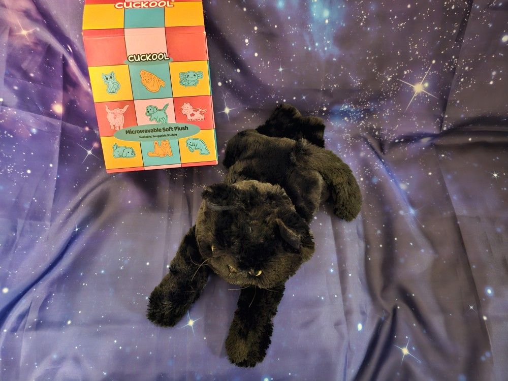 Cuckool Black Cat Stuffed Animal