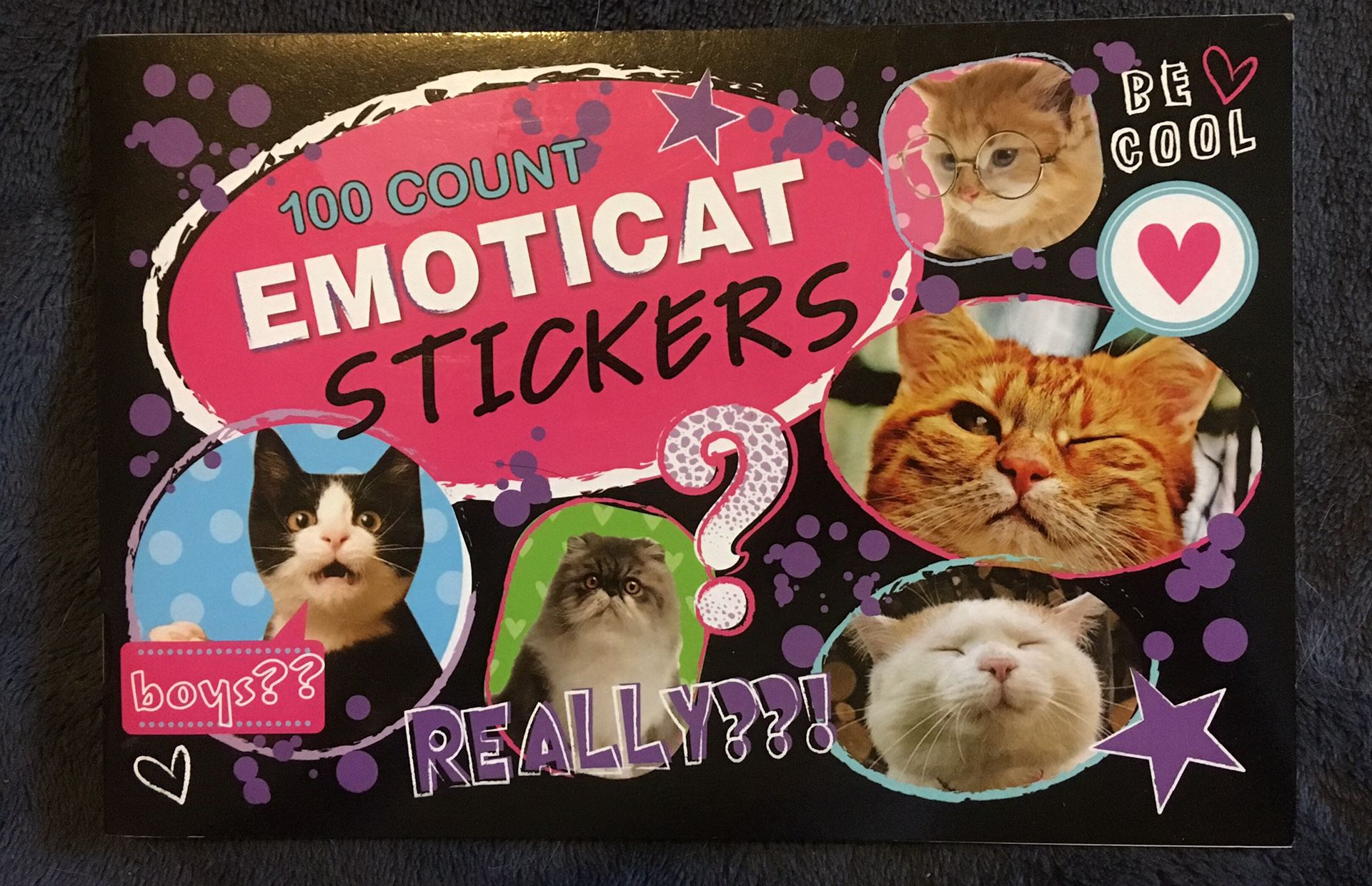 Emoticat Stickers-100 count
