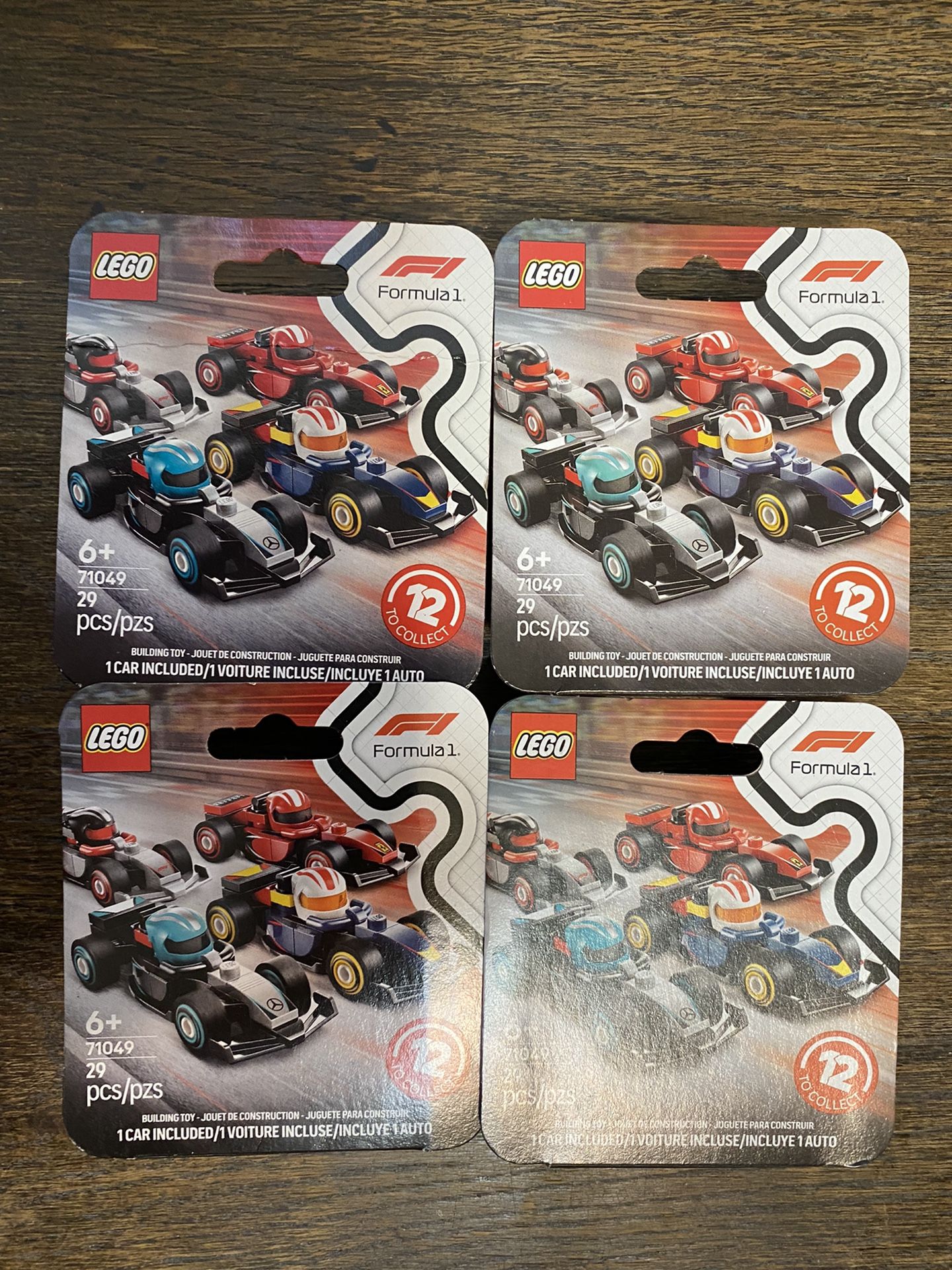 LEGO FORMULA 1 F1 Building Toy Blind Box Lot of 4 New & Sealed 71049 LEGO New