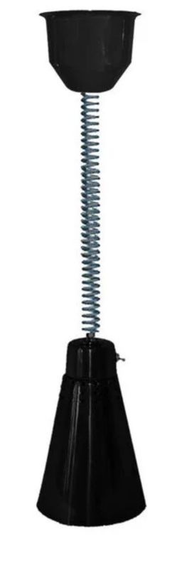 NEW Hanson Heat Lamp 900-RET-BK Retractable Cord Ceiling Mount Black Finish 115V #4990