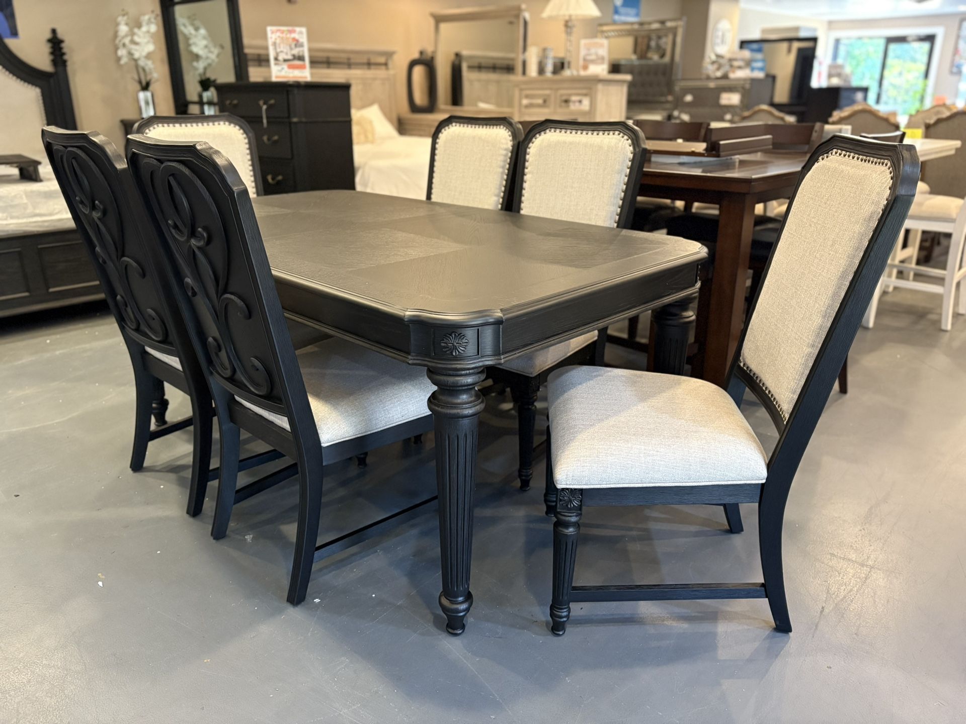 New 7pc Dining Table Set