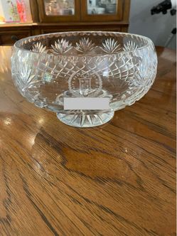 Heavy Cut Crystal Pedestal Bowl – White Beeches Golf & C.C. Super Senior Champion Trophy