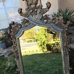 Large Ornate Vintage Mirror