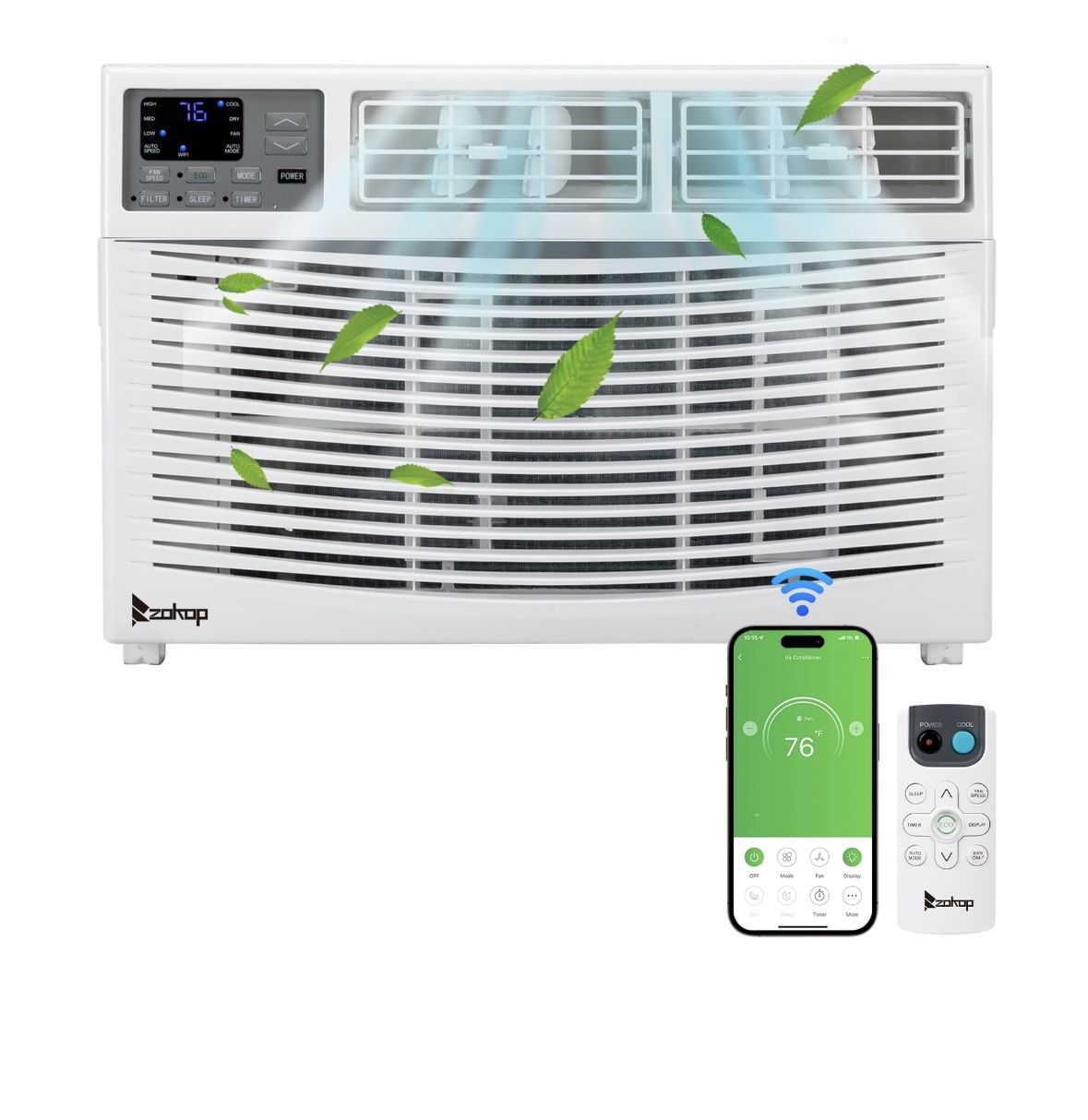 Ktaxon 12000BTU 110V Window Air Conditioner With WIFI And Remote, White