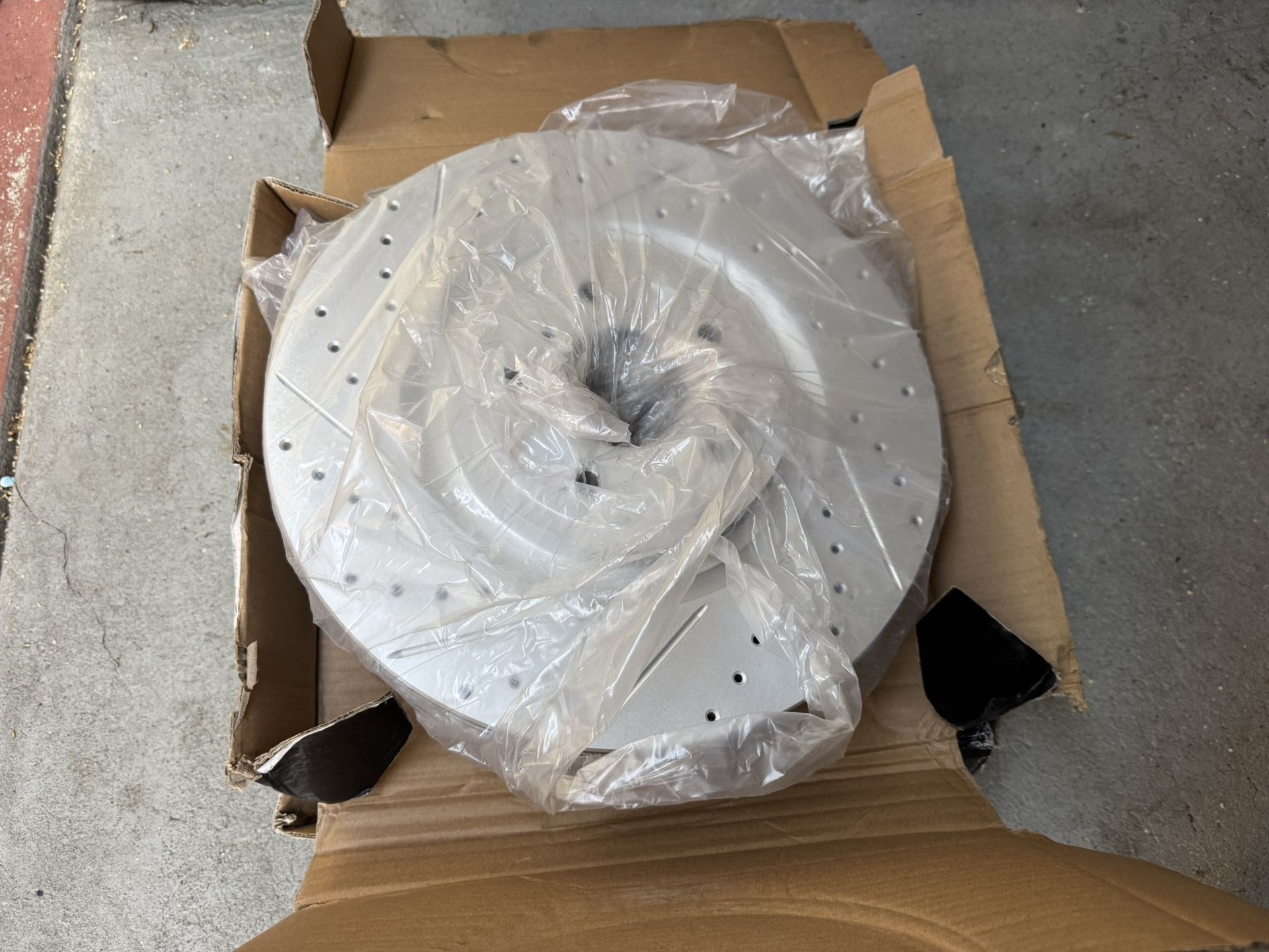 Drilled and Slotted Carbon Alley Front And Rear Rotors