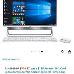 Dell Inspiron 24 5000 Series All-in-One Touchscreen Desktop | Intel Core i5-1135G7 | 12GB RAM | 256GBSSD +1TBHDD | Intel Iris Xe Graphics | Windows 10