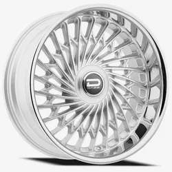 24X10 6x135 / 6x139.7 Dazz D101 Seville Silver Brushed Chrome Wheels