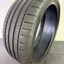 V584  255 35 20 97Y  Pirelli Pzero  One Used Tire 80% Life 