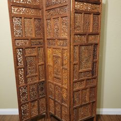 Antique Wooden Room Divider