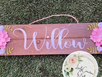 Personalized Wood Plaque 19 Inches Long