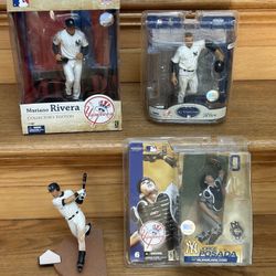 NY Yankees McFarlane Figures Jeter Rivera Posada Loose W/ Boxes Judge Jersey.    Nike Adidas Sneakers Jordan Bikes Weights Carhartt Mets Jets Giants 