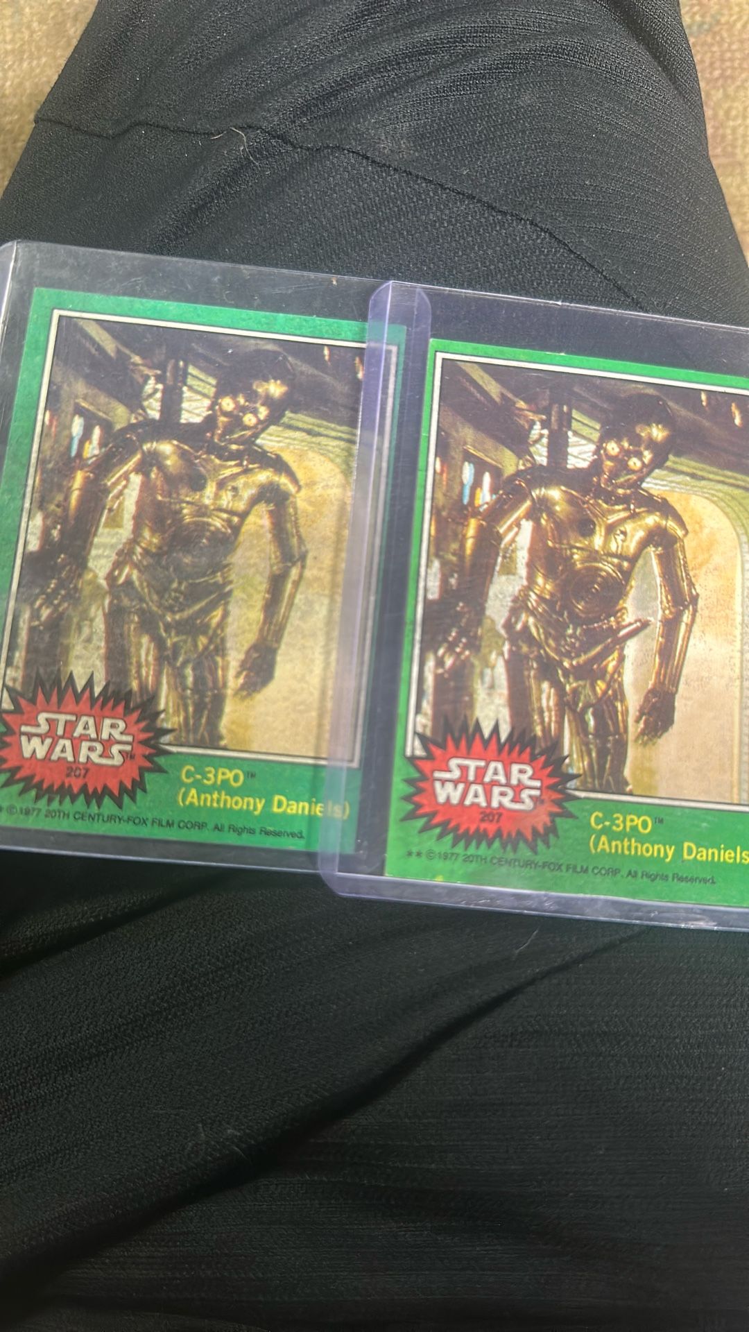 1977 Topps Star Wars #207 C-3PO Anthony Daniels Error Card!