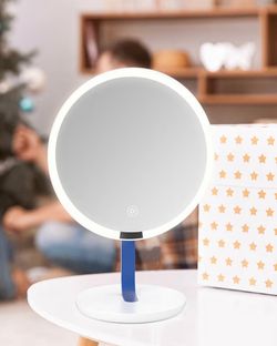 New 9.65-inch Lighting Makeup Mirror, 1x / 10x; Touch Control