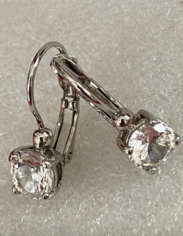 Aretes Stainless Piedras Zircon Joyería Antigua