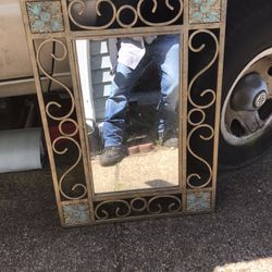 Very Nice Metal And Beveled Edge Mirror 22 X 30 Only $30 Firm