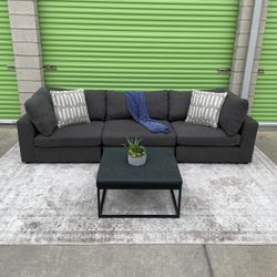 *Free Delivery* Gray Cloud Modular Couch Sofa 