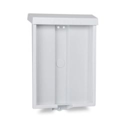 SourceOne 8.5” x 11” Outdoor Realtor Style Brochure Holder New with Lid – White 