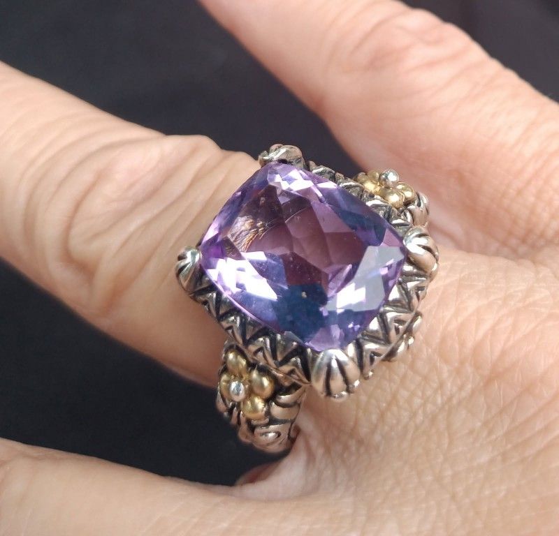 Vintage Barbara Bixby Amethyst Ring