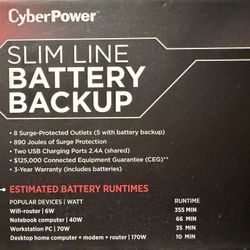 Slim Line Battery Backup 
