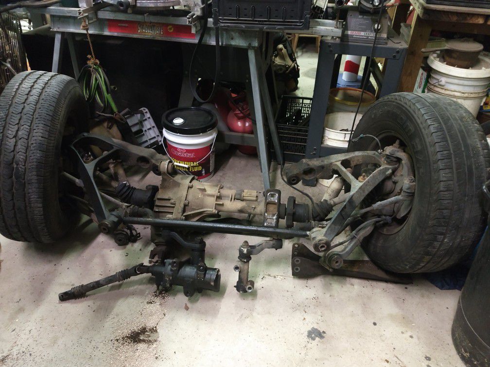 Complete Front Suspension With Transfer Case