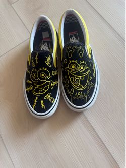SpongeBob Square Pants Vans x  Skate slip on Shoes Men’s 7.5