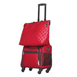 Travelsmith Red Patent 360 Spinner Cabin Baggage