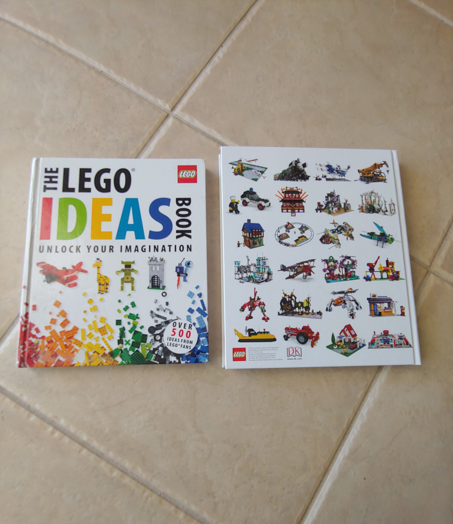 2 LIKE NEW Large Childrens Lego Ideas Books