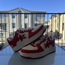 Bapesta #5 ‘Red’ Size 8 Men’s Size 9.5 Women’s *PRICE STATES THE OBVIOUS*