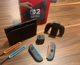 Switch 2 with DK Bananza, TMNT and unopened Just Dance 2026 included
