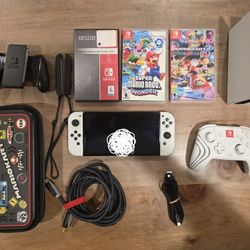 Nintendo Switch OLED With 3 Games