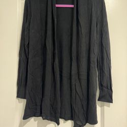 Womens Long Sleeve Cardigan Open Front Casual Draped