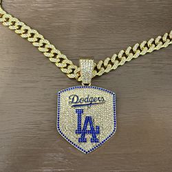 Los Angeles Dodger Fashion Jewelry Pendant With Chain 