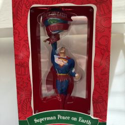 Hallmark Keepsake Superman "Peace on Earth" Christmas ornament.  