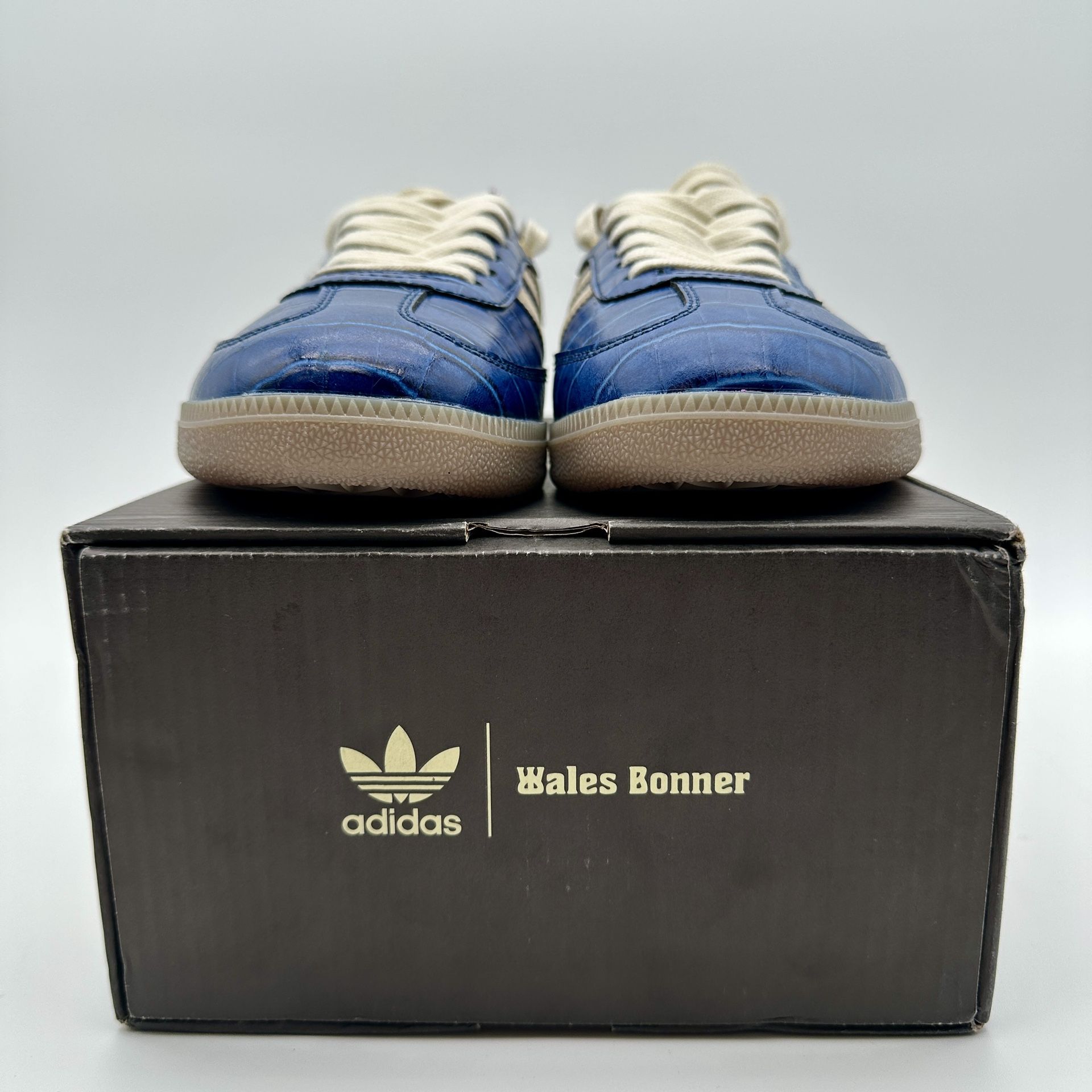 Adidas Samba OG Wales Bonner Men\'s Size 8.5 Leather Blue Sneakers JH9825 Adidas Mens Wales Bonner Samba Shoes – Extra Butter main image 2