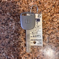 2006–2011 Honda Civic OEM Ignition Key (Chip Key)