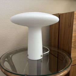 Vintage Italian Mid Century Frosted Glass UFO Lamp
