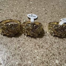 14k Gold nugget Rings 