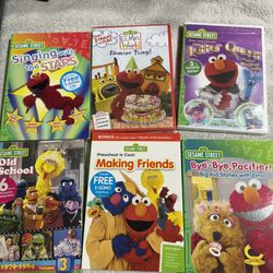 Sesame Street Show Elmo’s World DVD Lot Of 6 Sealed New!