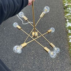 Sputnik Style Chandelier Light Fixture